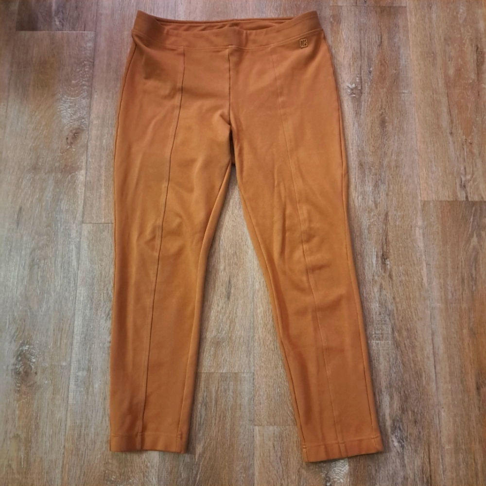 Calvin Klein Chestnut Dress Legging Stretch Pants Women's Size Large